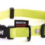Martin sellier halsband nylon groen verstelbaar