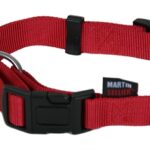 Martin sellier halsband basic nylon rood