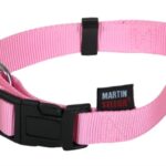 Martin sellier halsband basic nylon roze