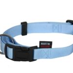 Martin sellier halsband basic nylon blauw