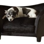 Enchanted hondenmand sofa ultra pluche snuggle wicker bruin