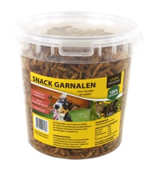 Gedroogde snack garnalen voor hond en kat