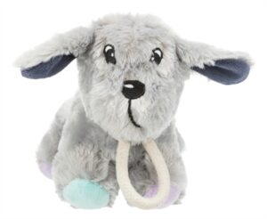 Trixie junior pluche hond met touw