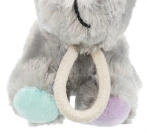 Trixie junior pluche hond met touw
