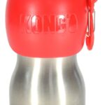 Kong h2o drinkfles rvs rood