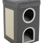 Trixie krabpaal cat tower saul grijs