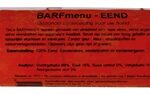 Barfmenu eend hondenvoer