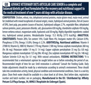 Advance veterinary articular senior